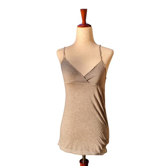Y2k Abercrombie & Fitch Gray Tank Top w/ Sparkle Details - Medium - Picture 1 of 7